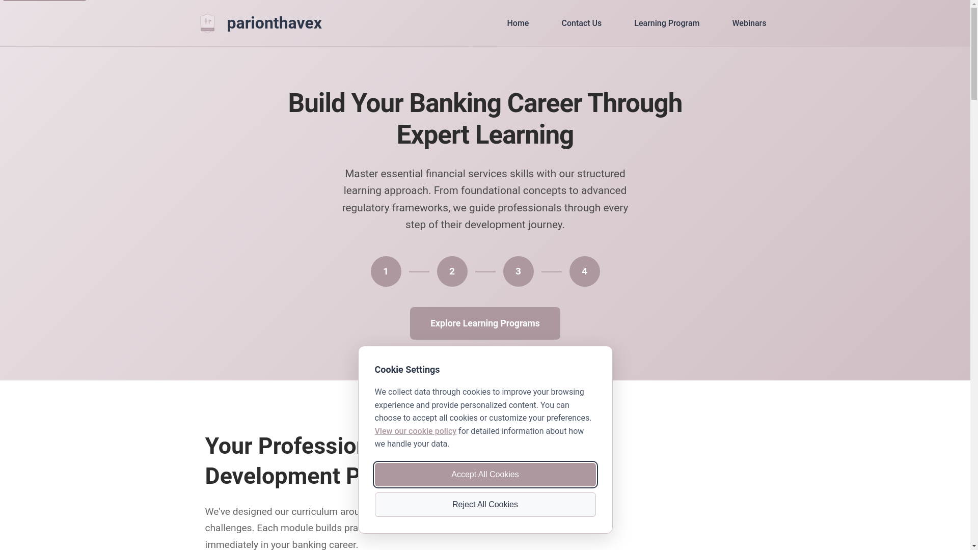 website screenshot of https://parionthavex.com/