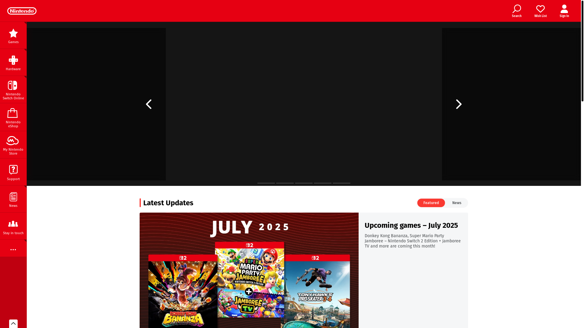 website screenshot of https://www.nintendo.com/en-gb/