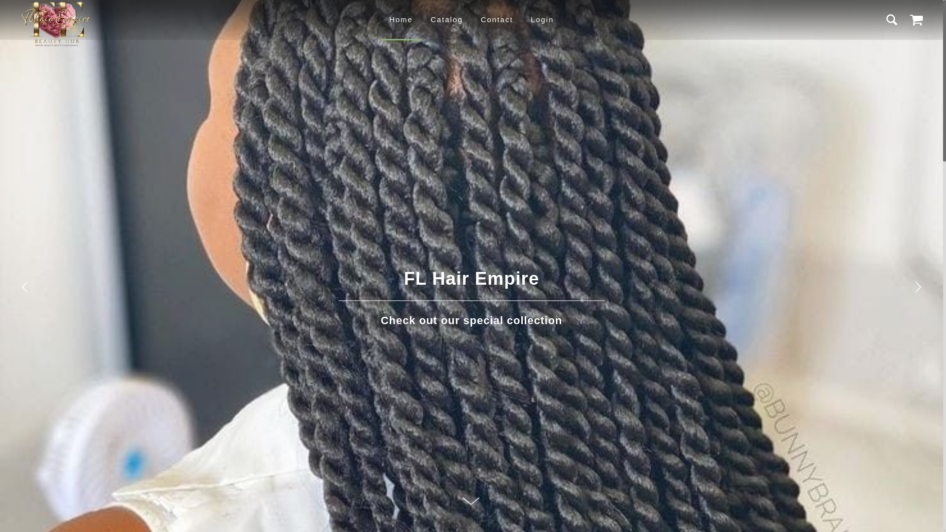 website screenshot of https://flhairempire.com/