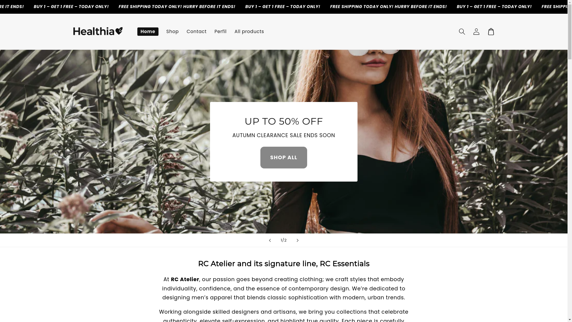 website screenshot of https://healthia.site/