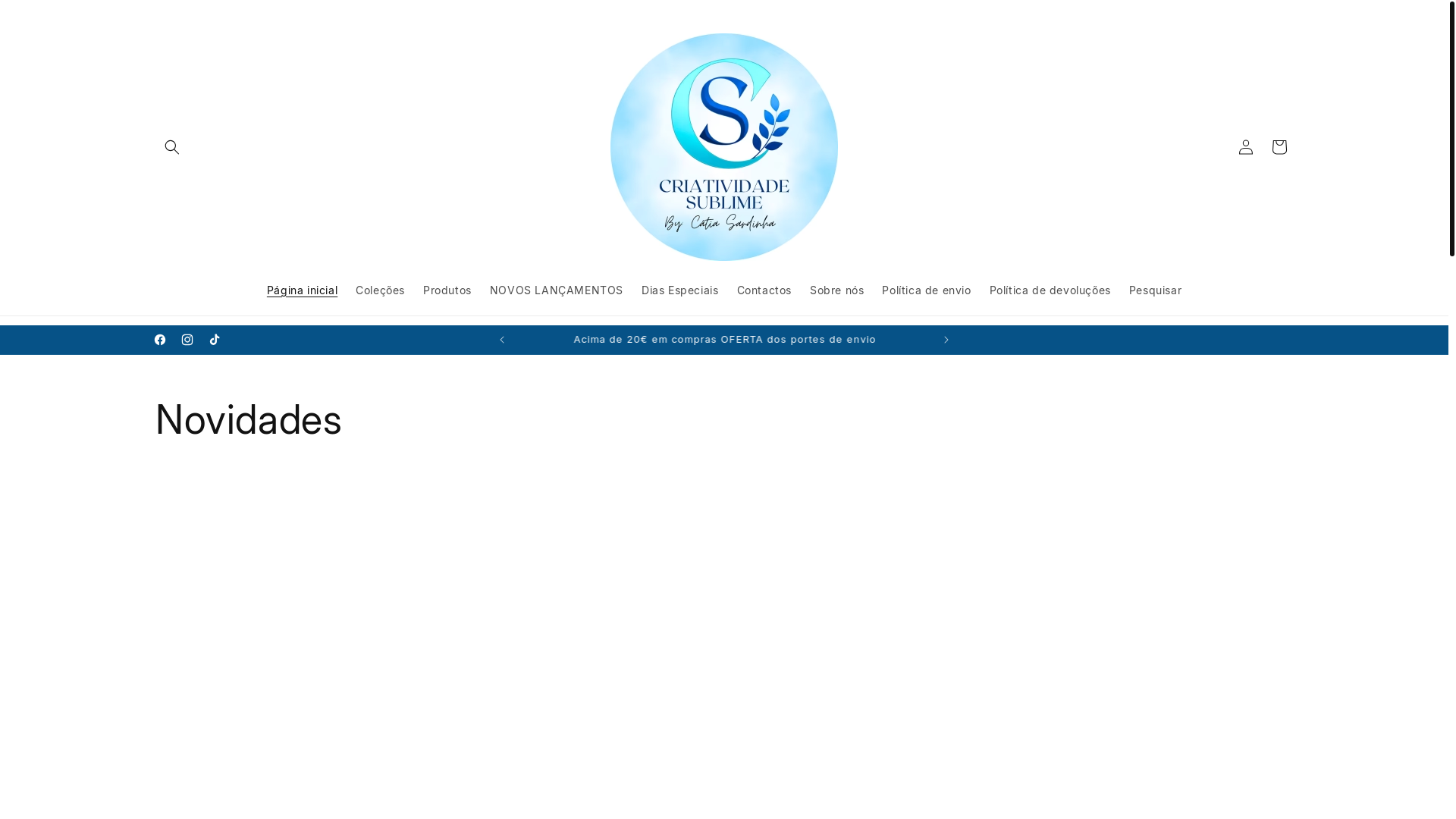 website screenshot of https://criatividadesublime.com/