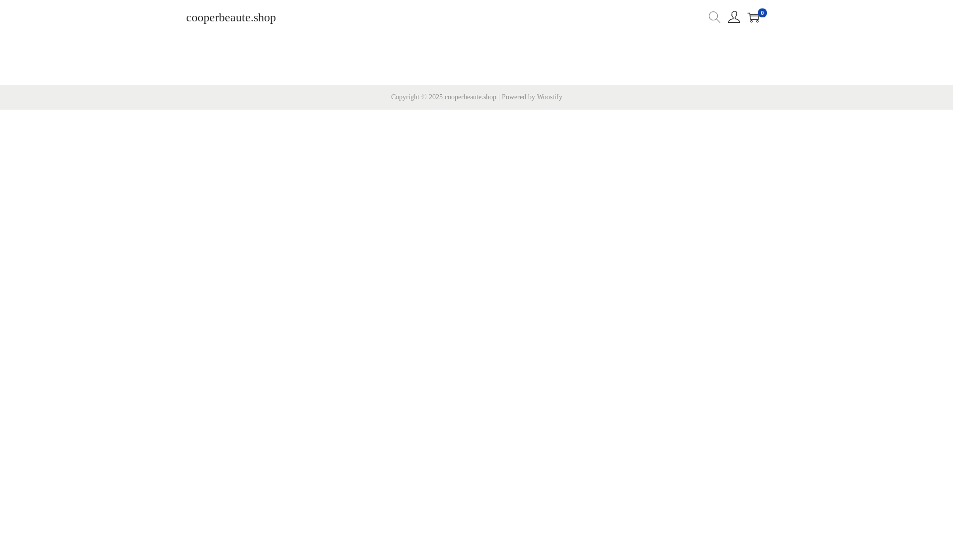 website screenshot of https://cooperbeaute.shop/