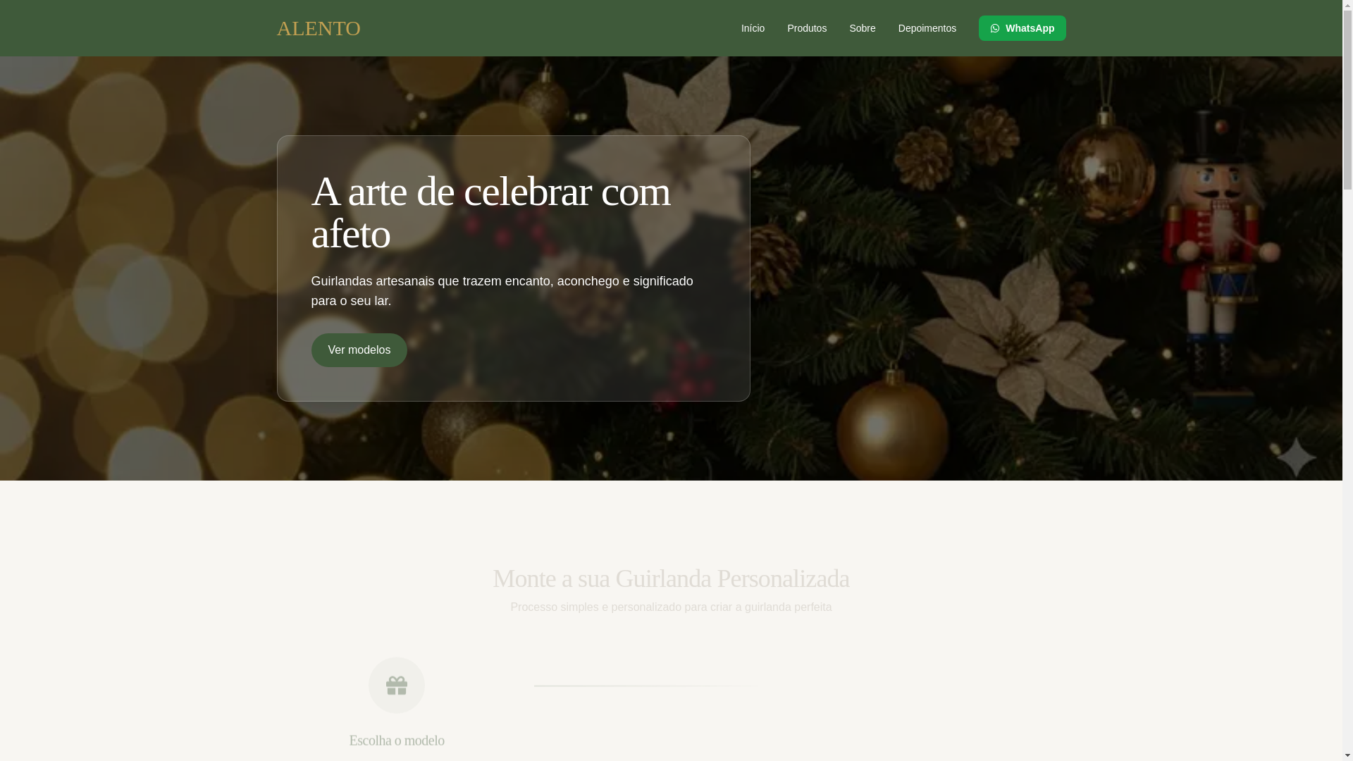 website screenshot of https://alentostore.com.br/