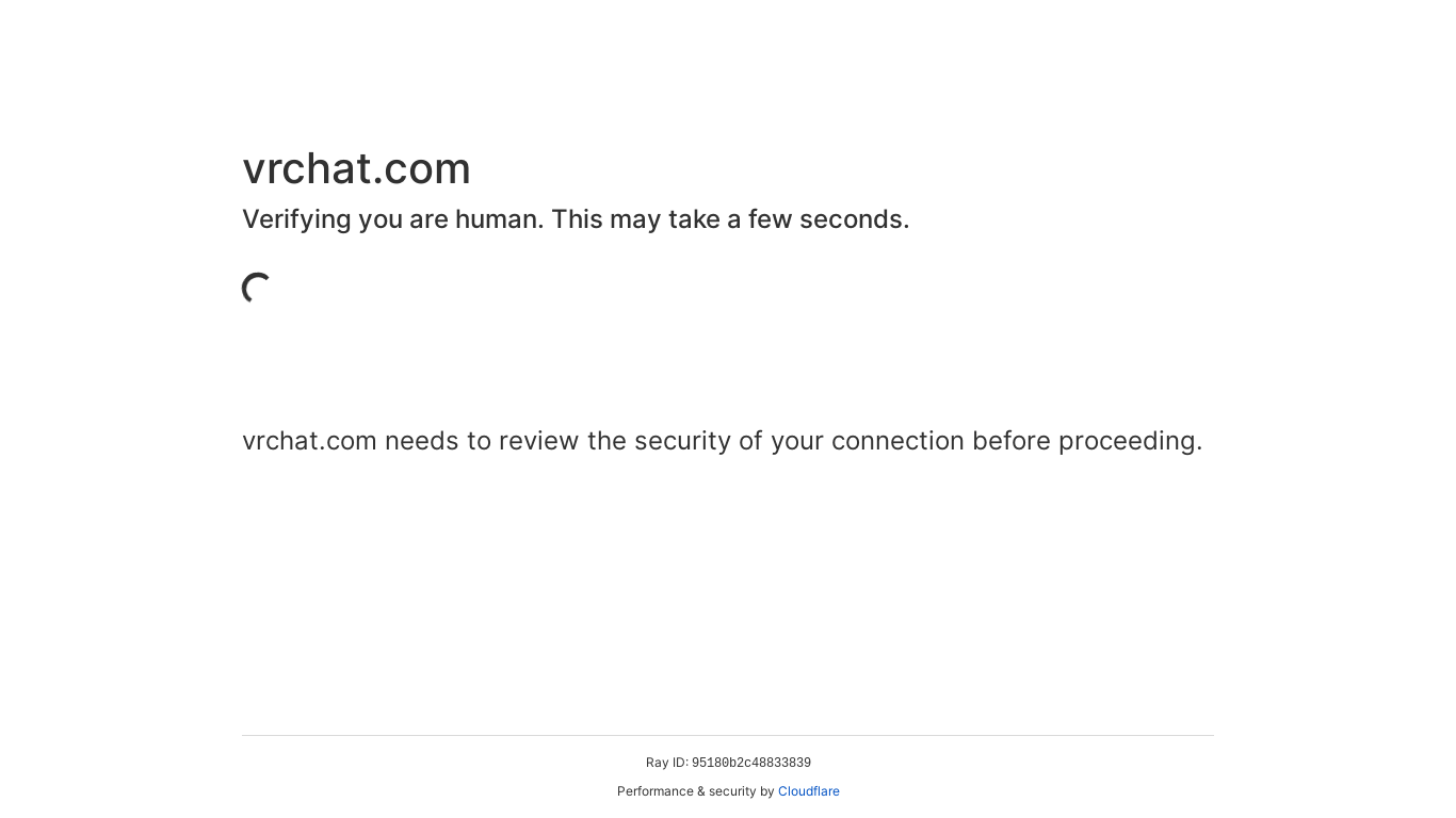 website screenshot of https://vrchat.com/home/login
