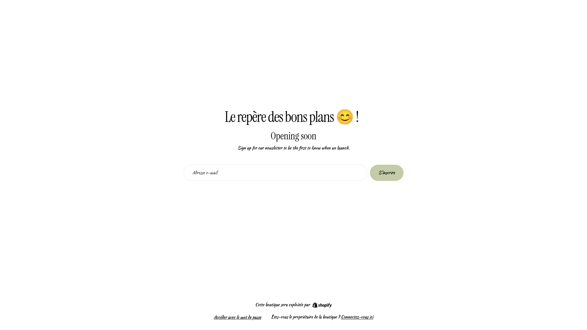 website screenshot of https://lereperedesbonsplans.fr/