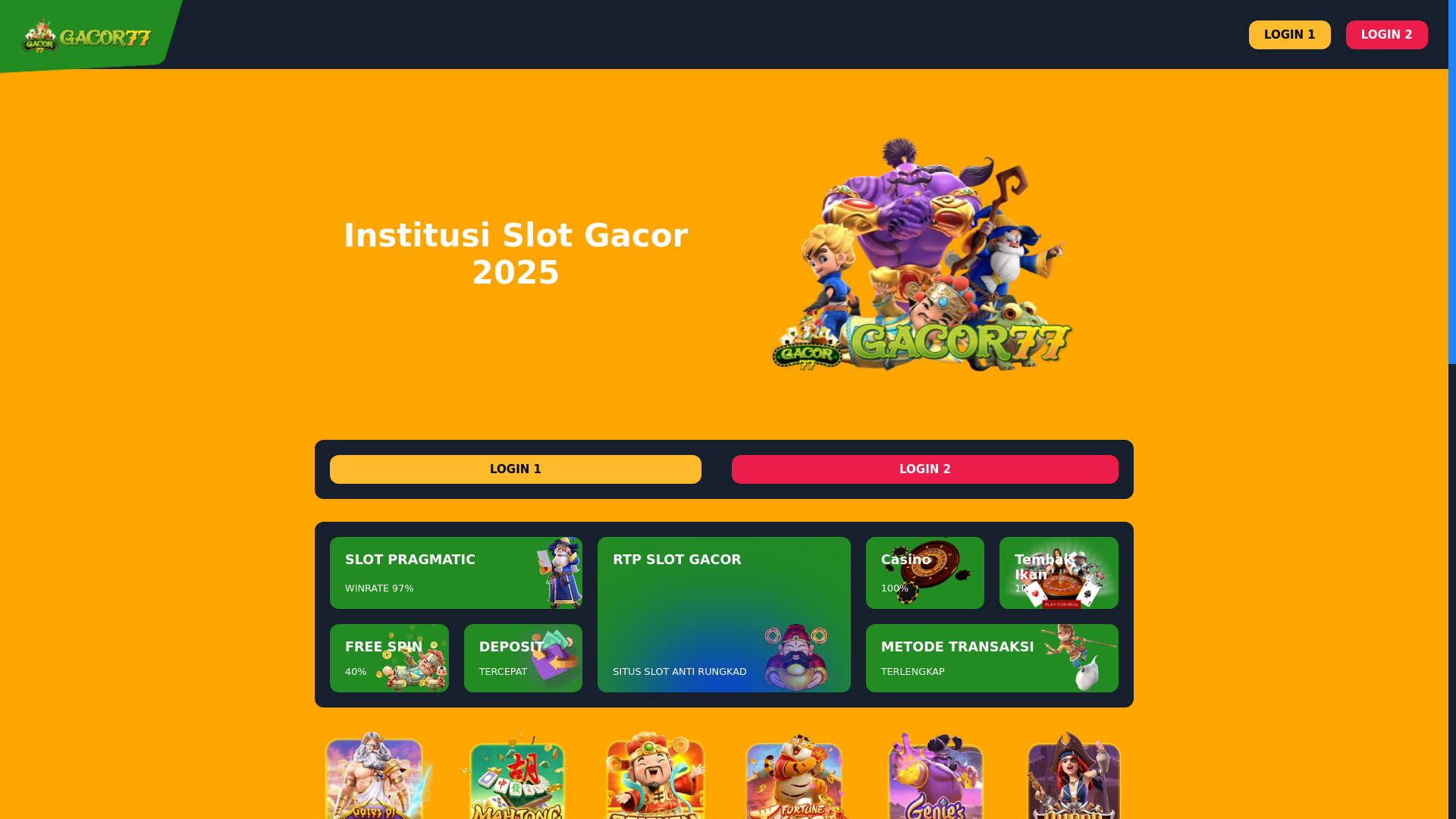 website screenshot of https://gacormantul.pages.dev/