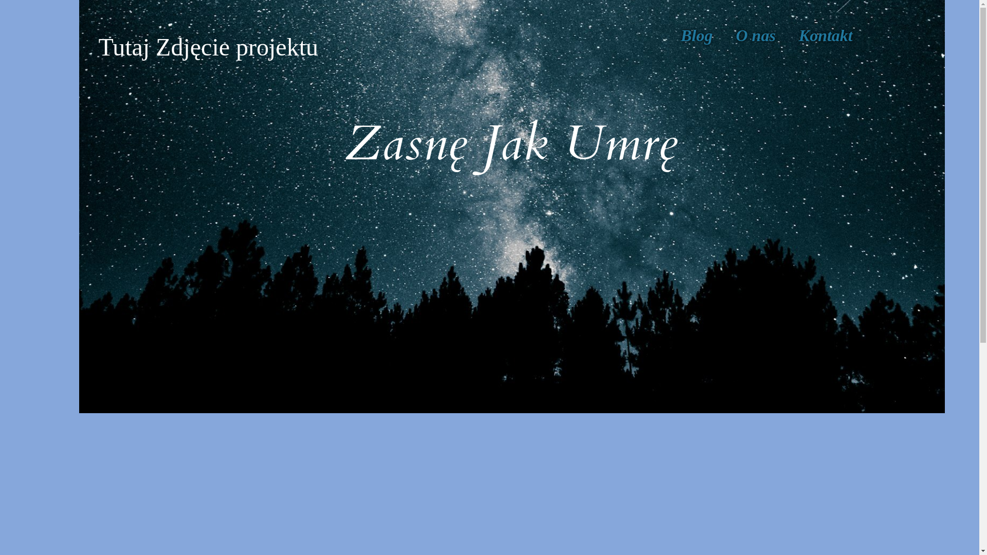 website screenshot of https://zasnejakumre.pl/