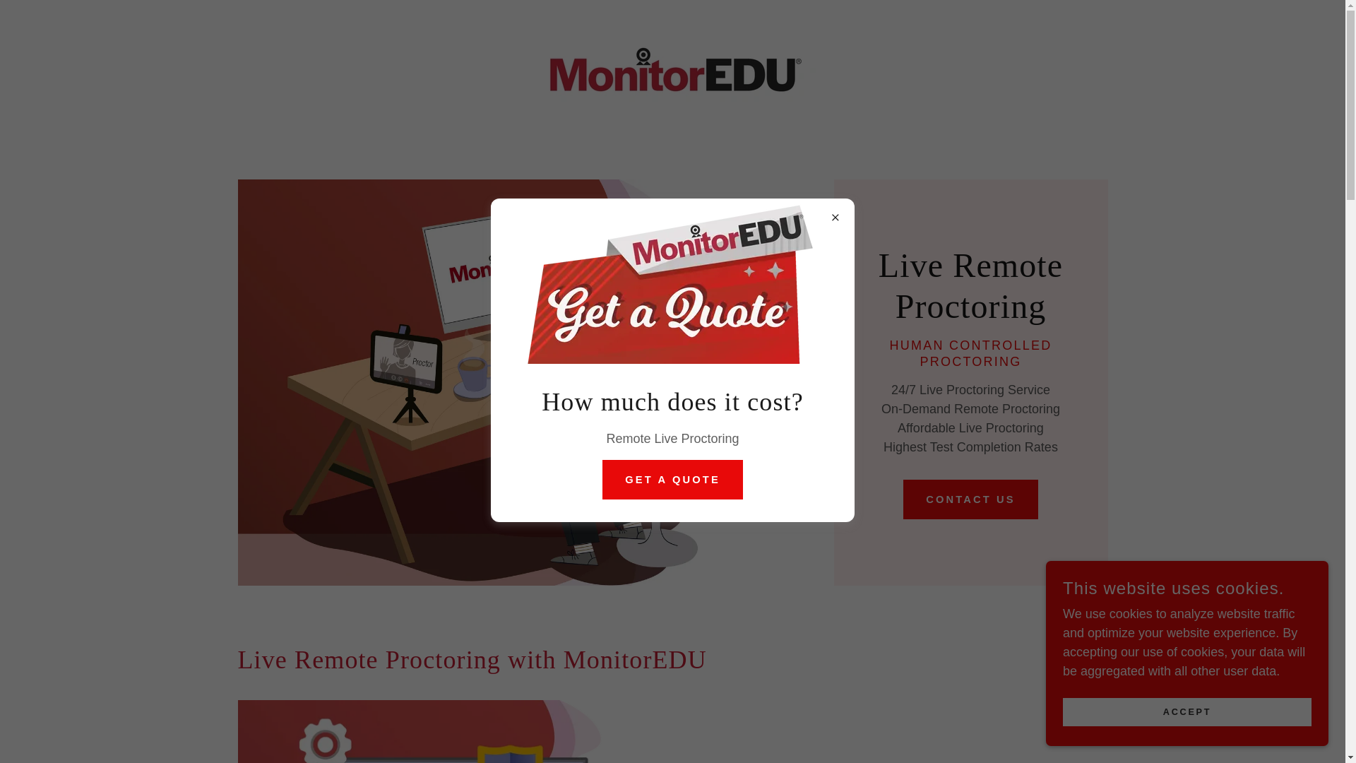 website screenshot of https://monitoredugroup.com/
