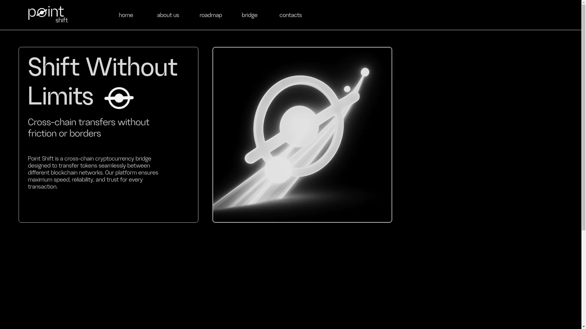 website screenshot of https://point-shift.xyz/