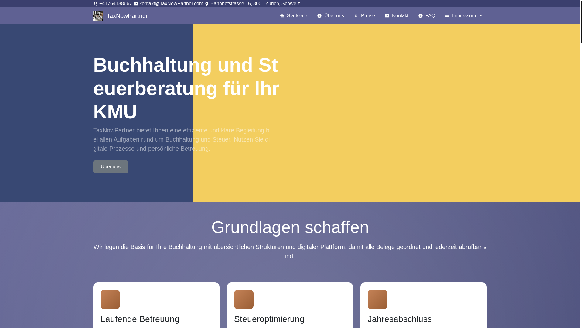 website screenshot of https://taxnowpartner.com/