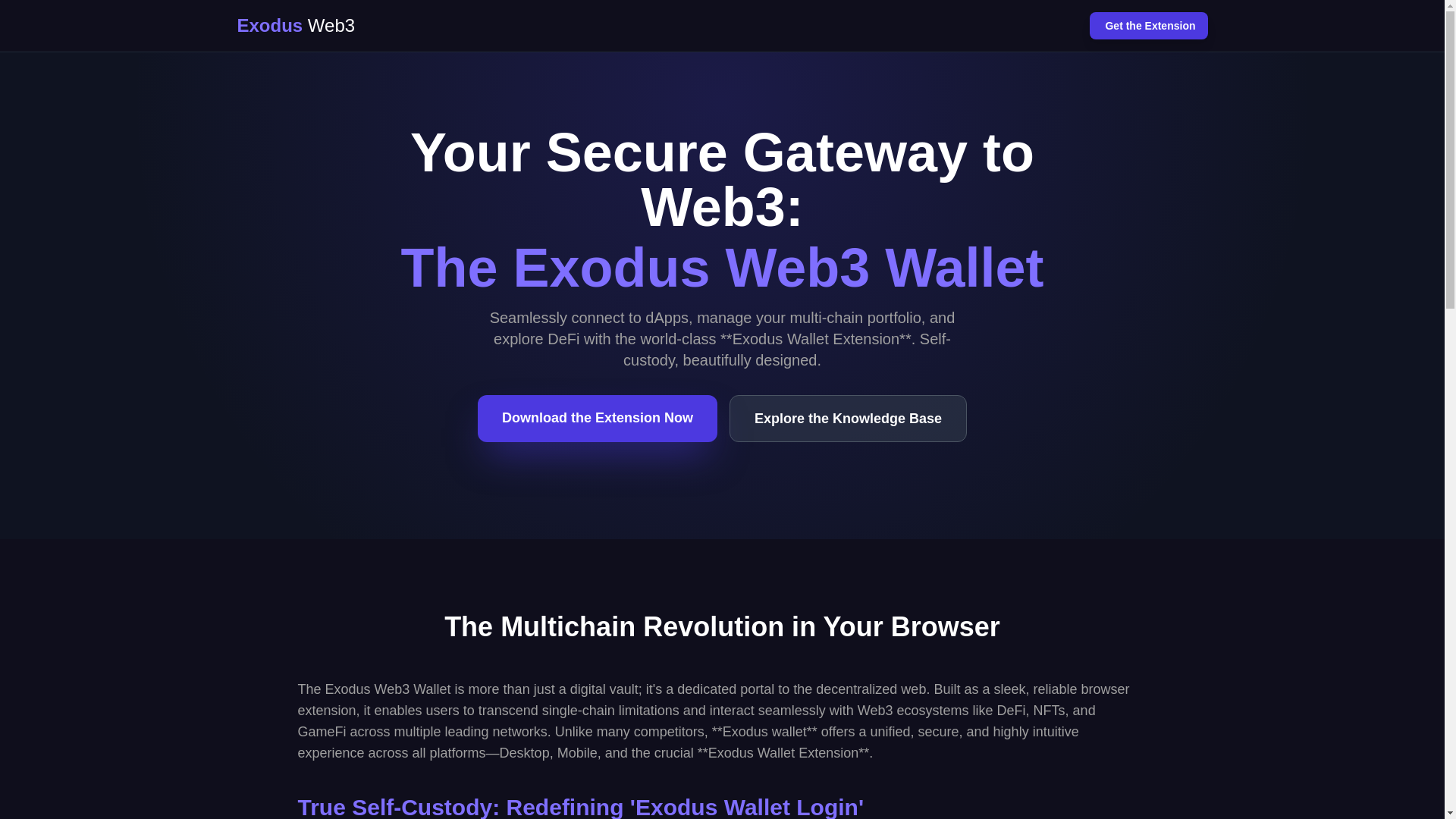 website screenshot of https://wallet-exodus-web3.pages.dev/