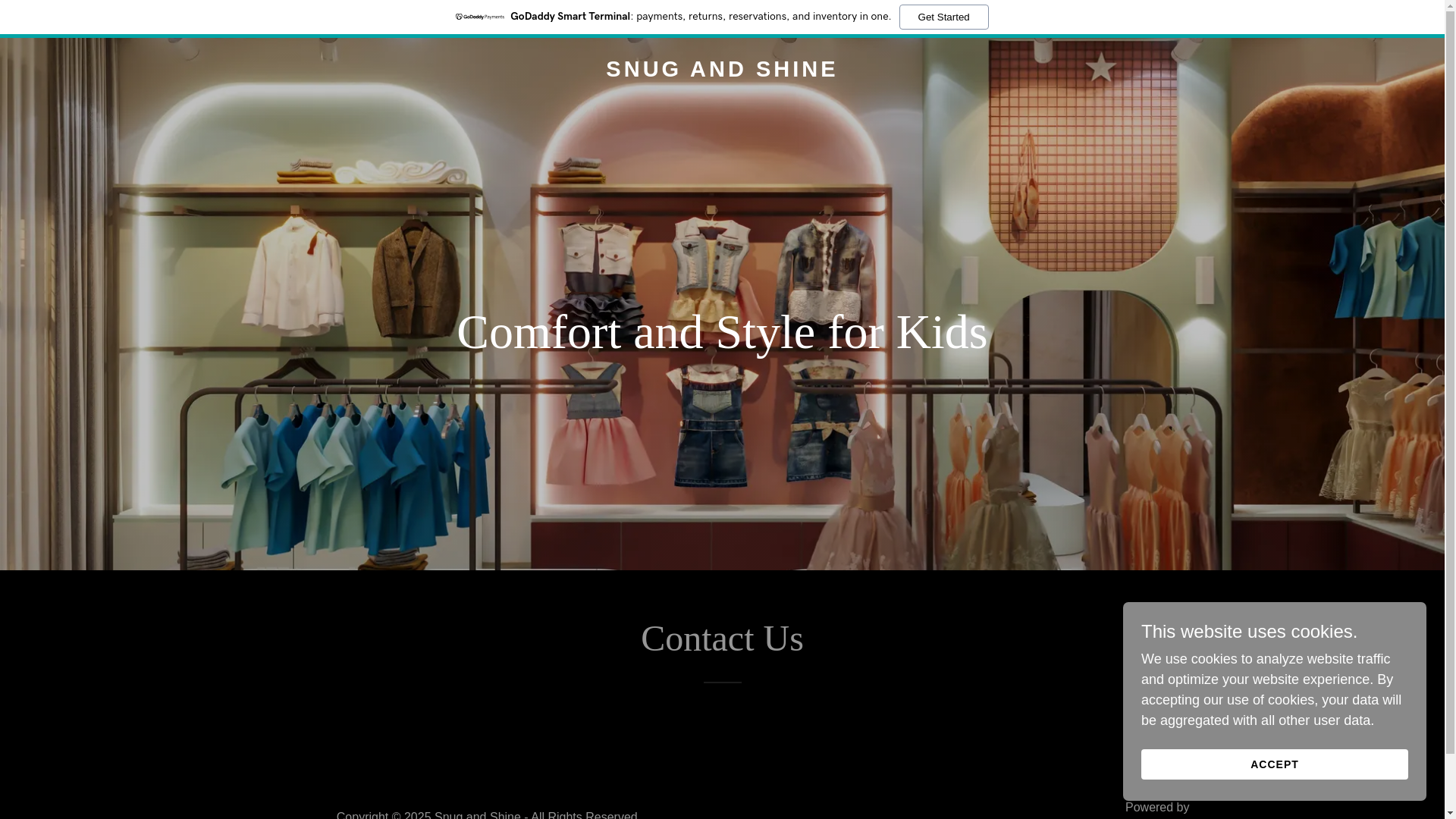 website screenshot of https://snugandshine.co.in/