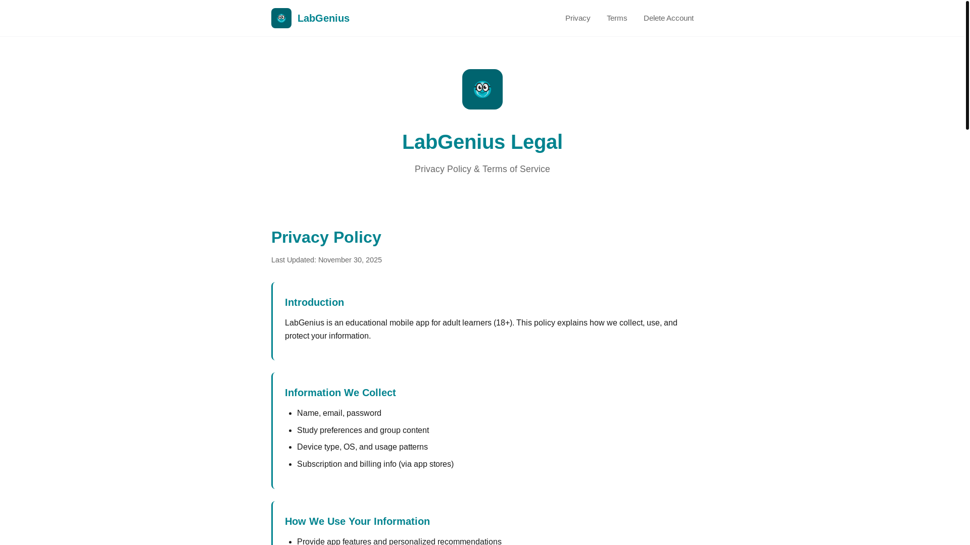 website screenshot of https://labgeniusweb.pages.dev/