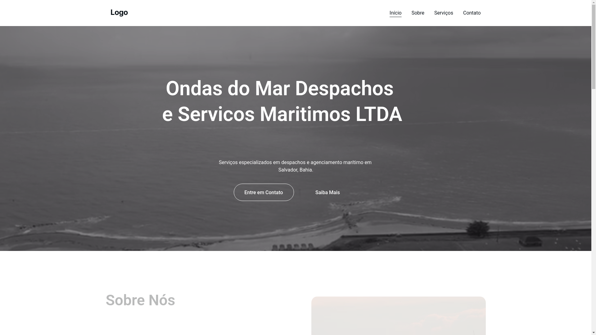 website screenshot of https://ondasmardespachosdeservicosmaritimos.store/
