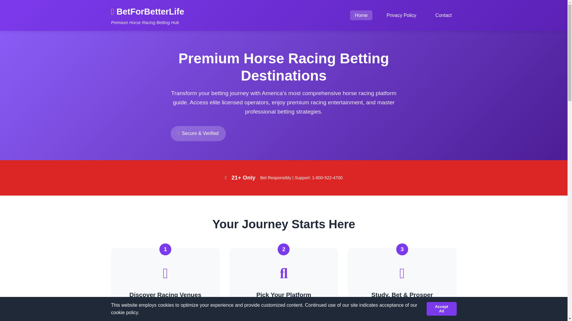 website screenshot of https://betforbetterlife.com/