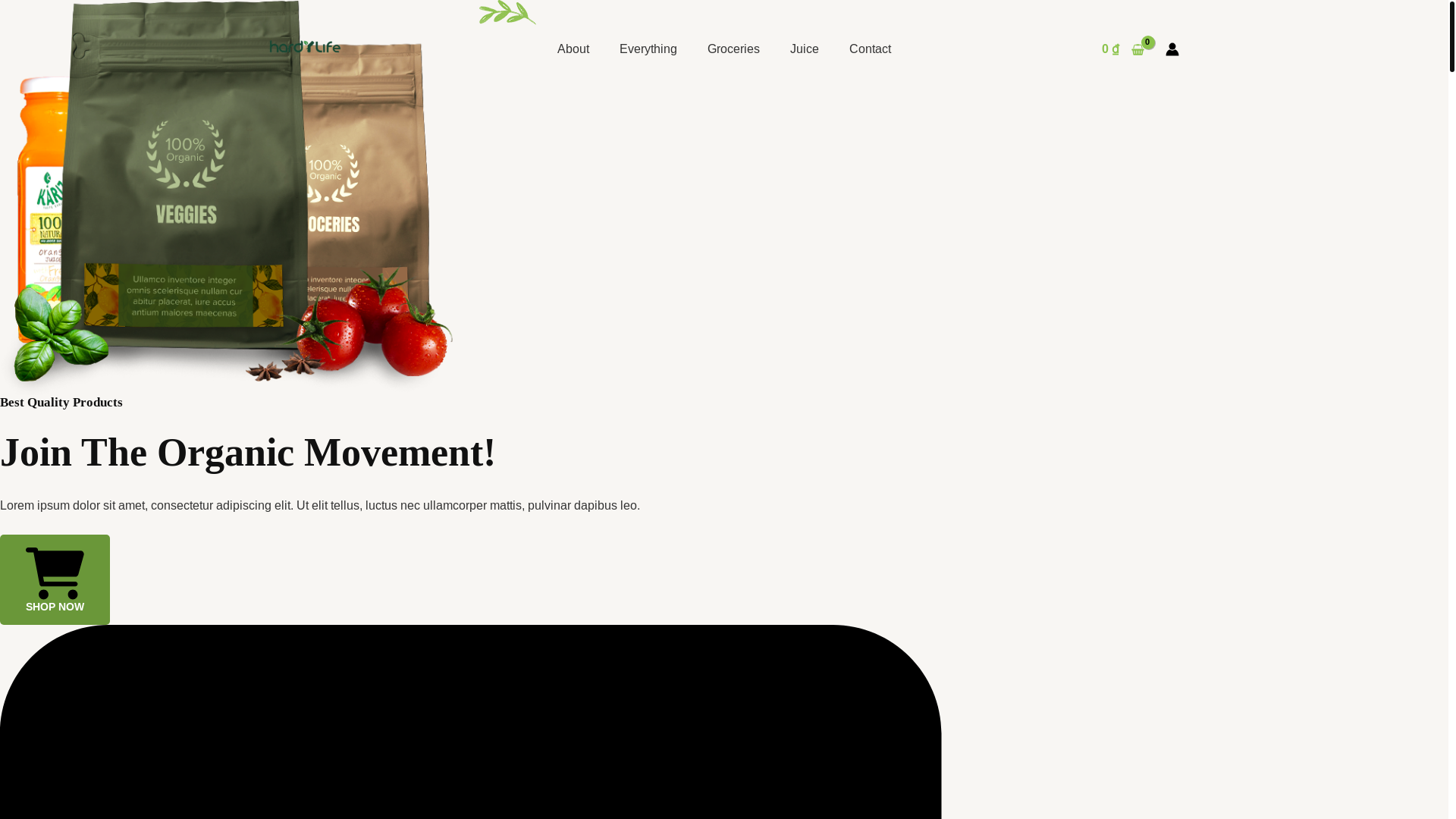 website screenshot of https://hardylife.online/