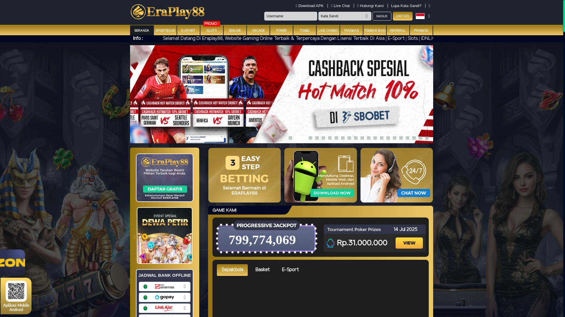 website screenshot of https://eraplay92burn.net/