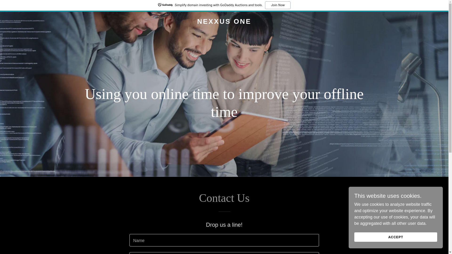 website screenshot of https://nexxusone.app/