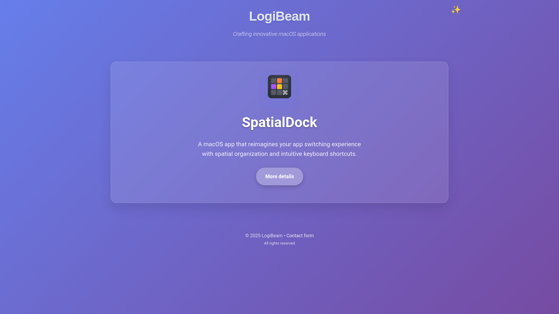 website screenshot of https://logibeam-website.pages.dev/