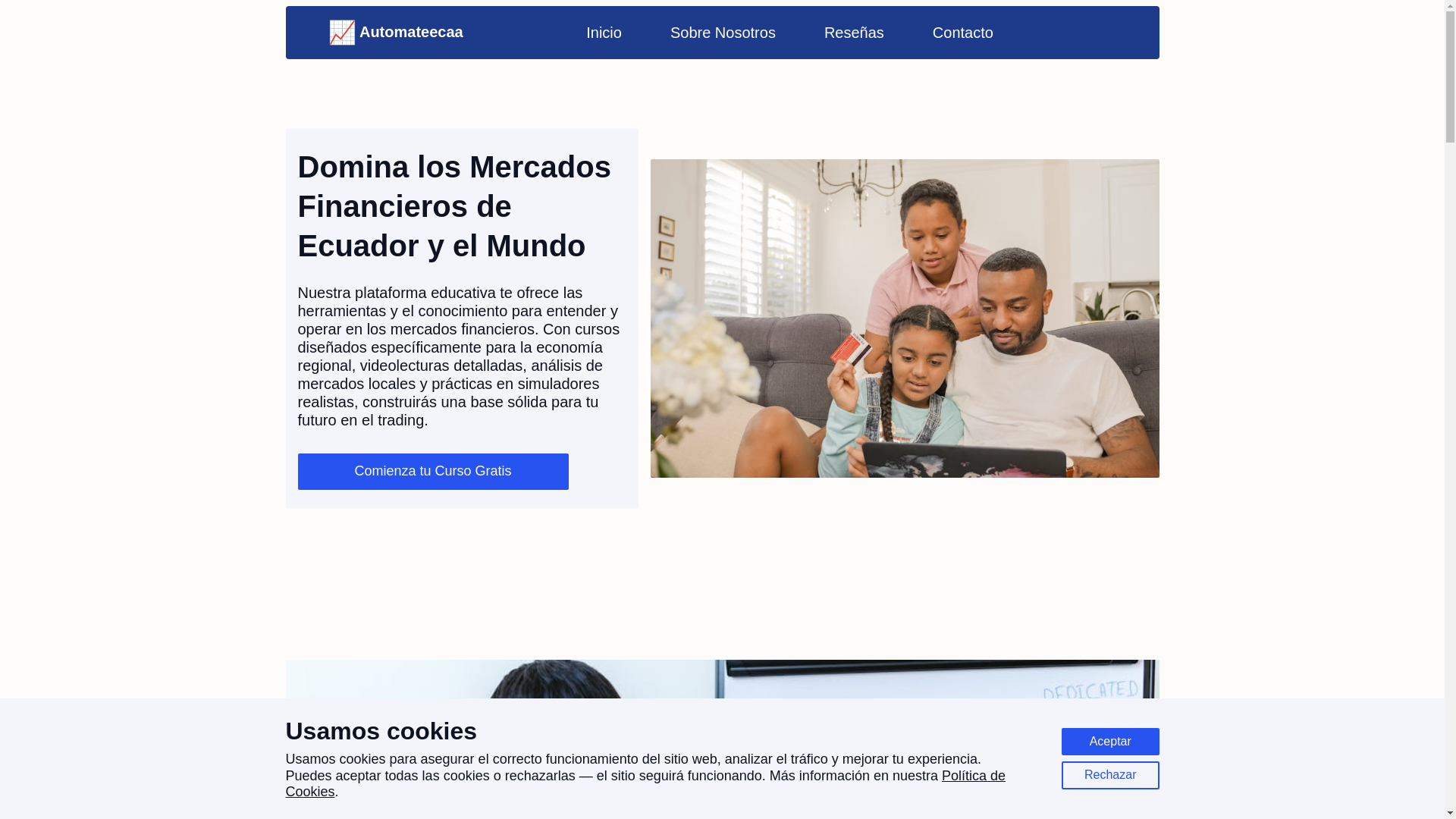 website screenshot of https://automateecaa.com/