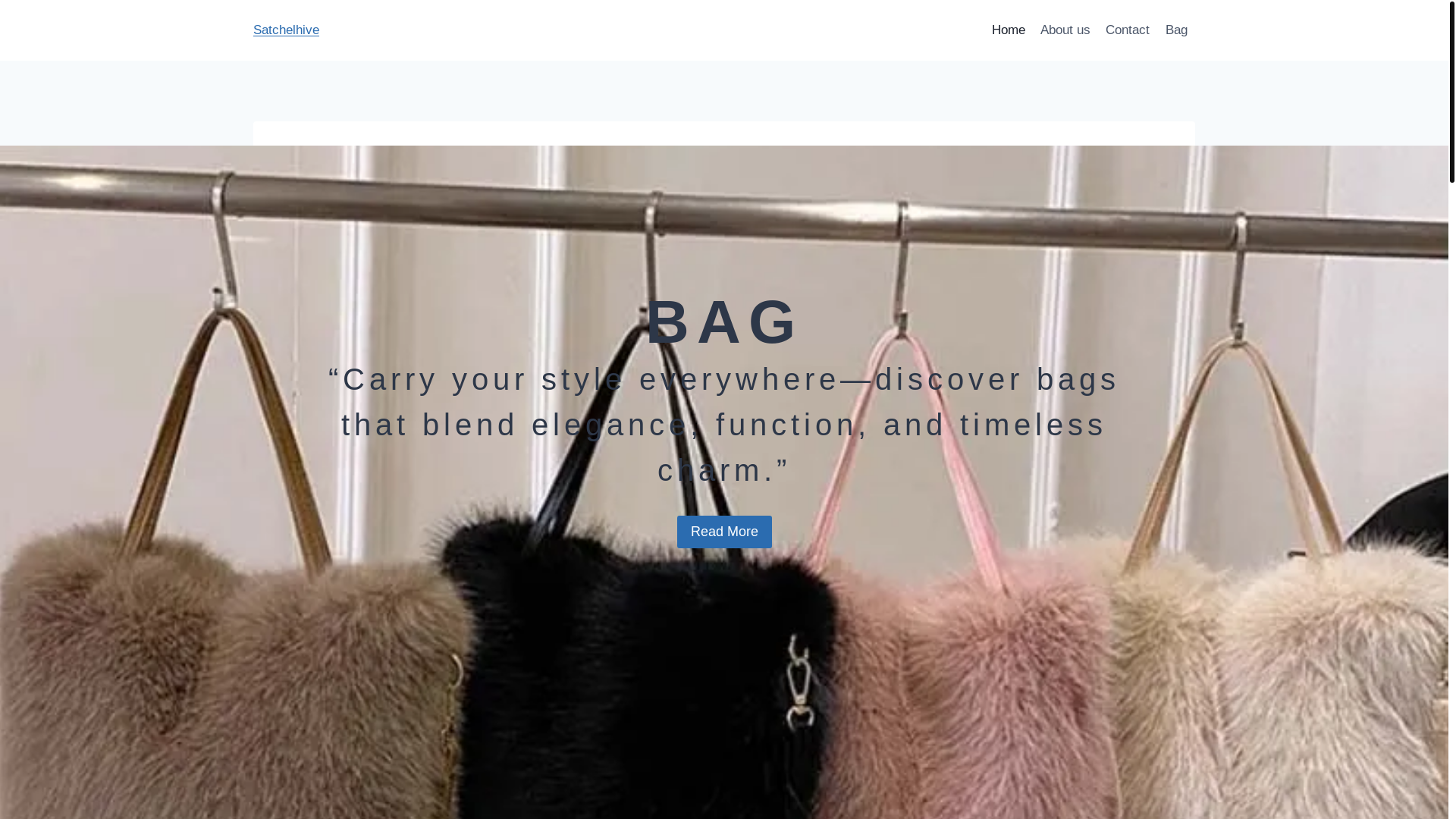 website screenshot of https://satchelhive.com/