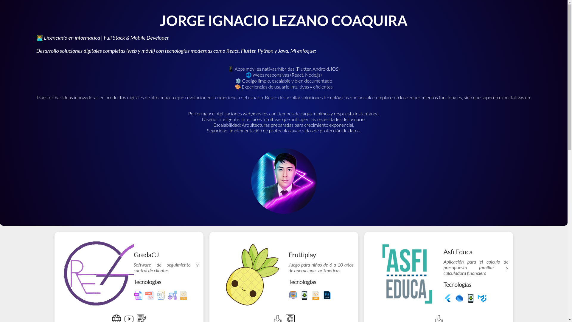 website screenshot of https://lezcode.xyz/