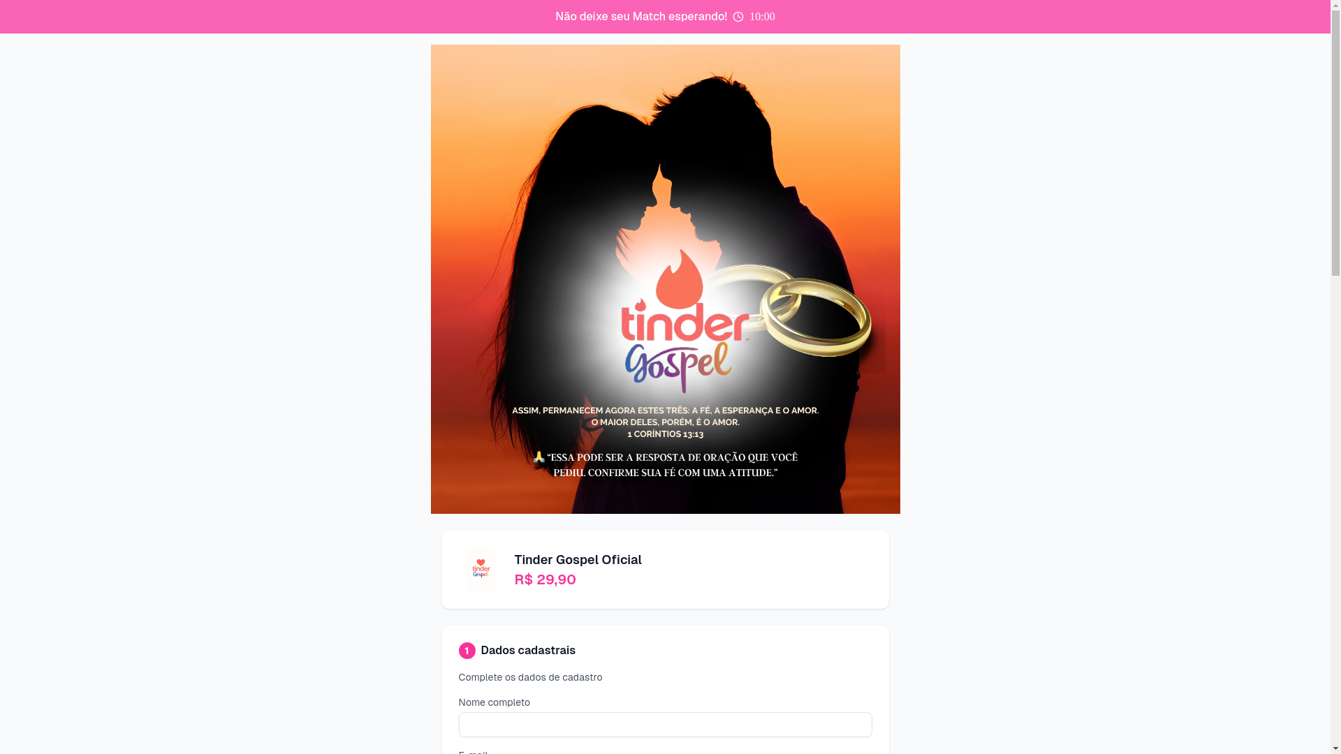 website screenshot of https://compraseguratindergospel.online/