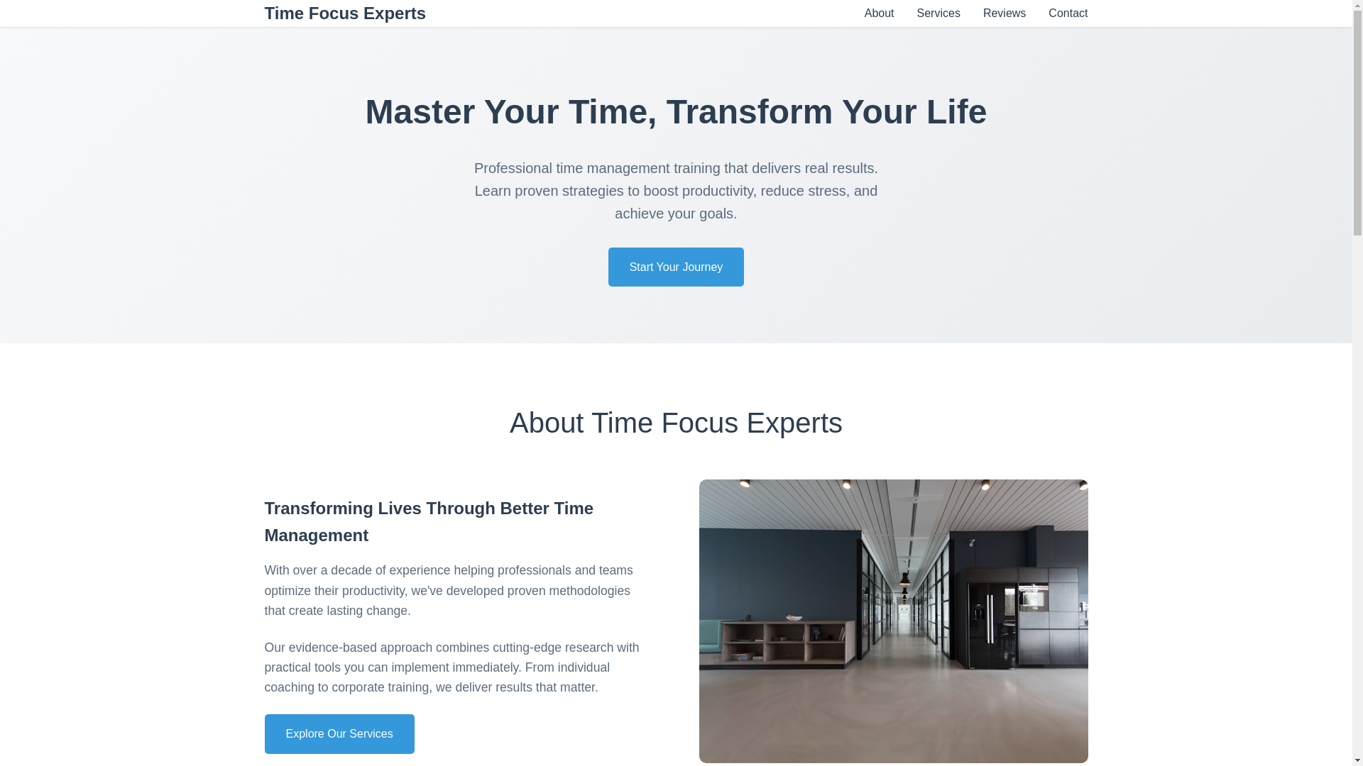 website screenshot of https://timefocusexperts.courses/