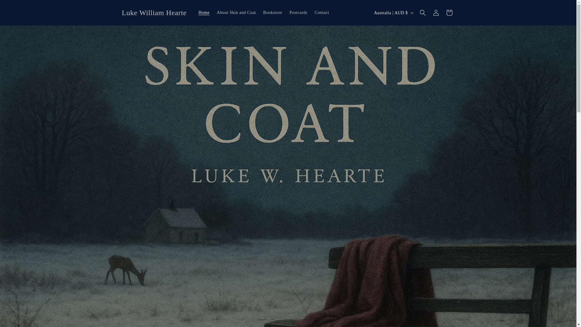 website screenshot of https://lukewilliamhearte.com/