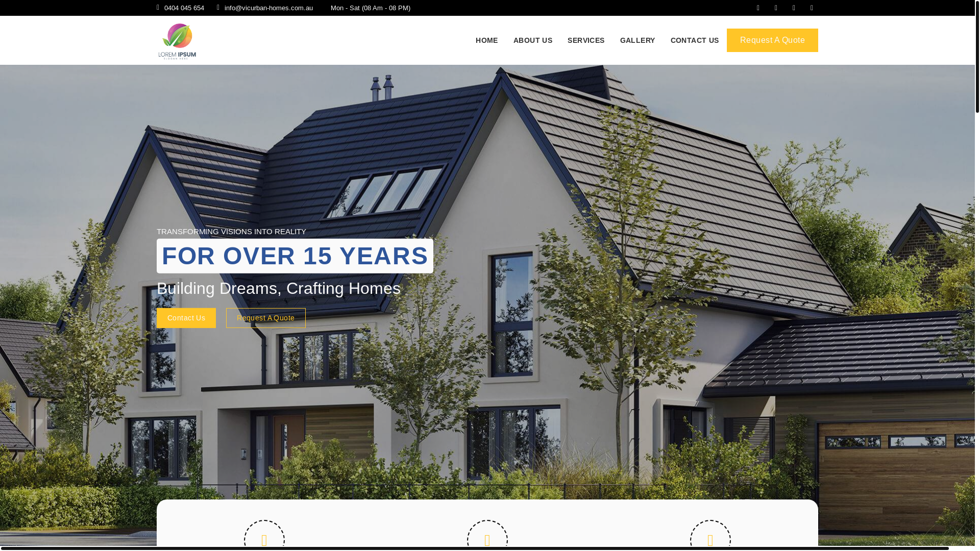 website screenshot of https://vicurban-homes.pages.dev/