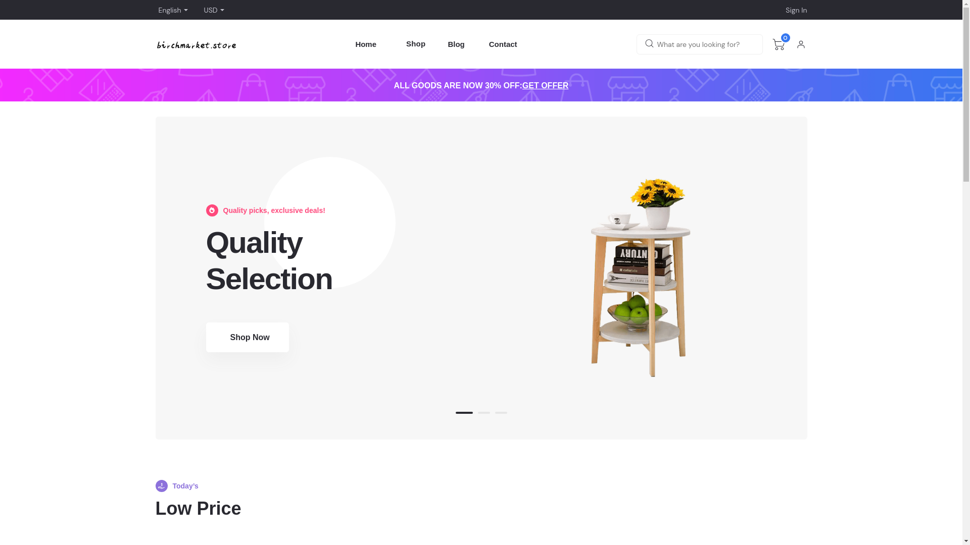 website screenshot of https://birchmarket.pages.dev/