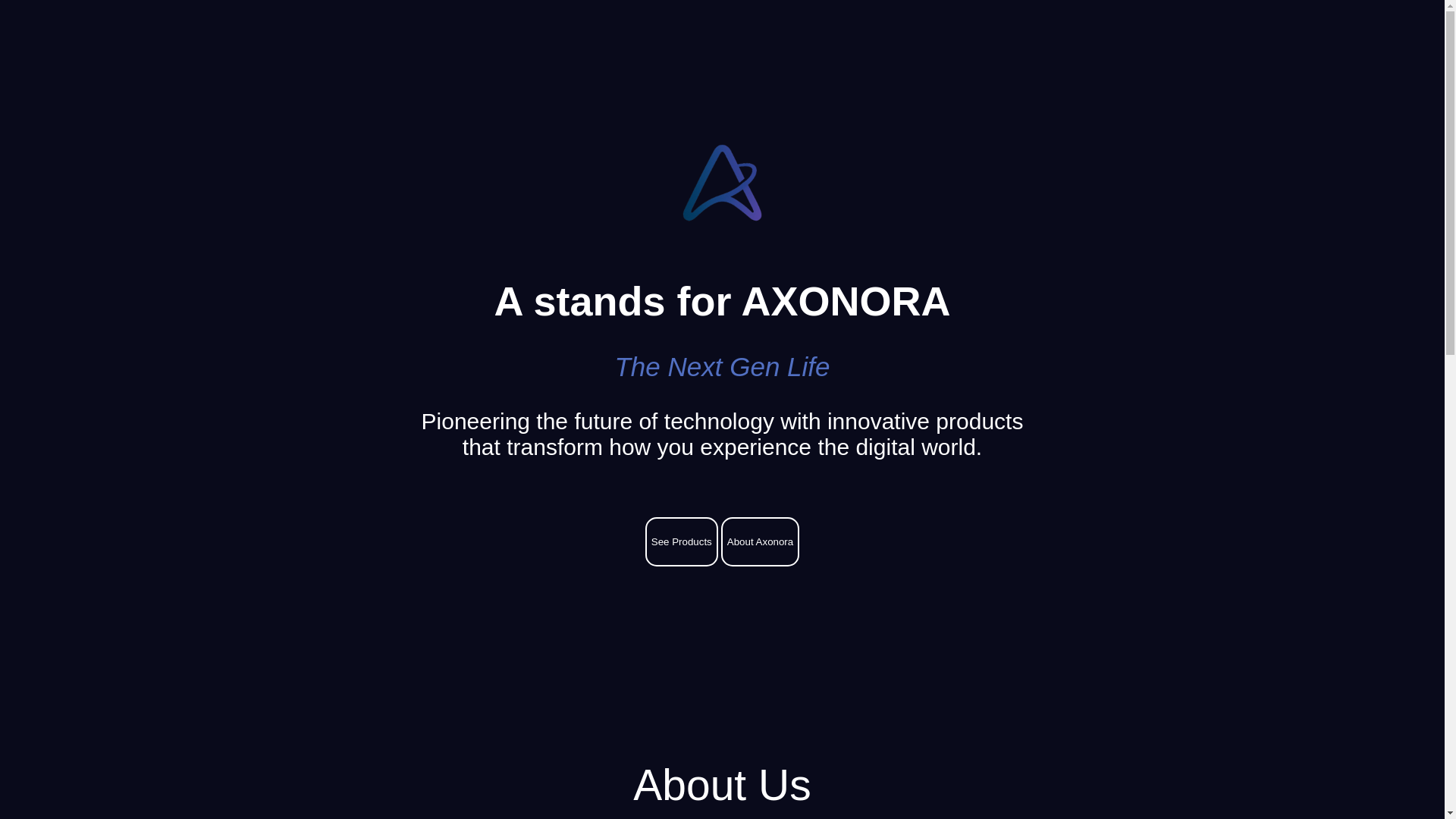 website screenshot of https://axonora.pages.dev/