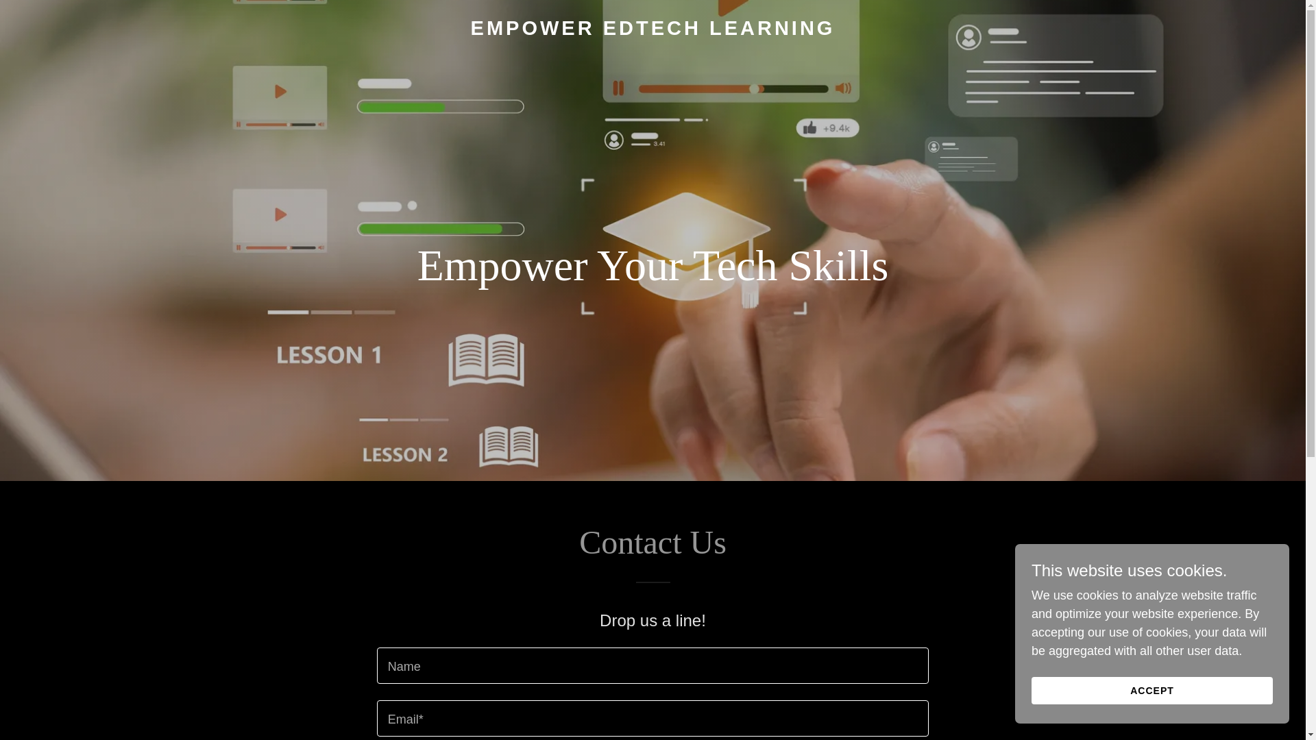 website screenshot of https://empoweredtechlearning.com/