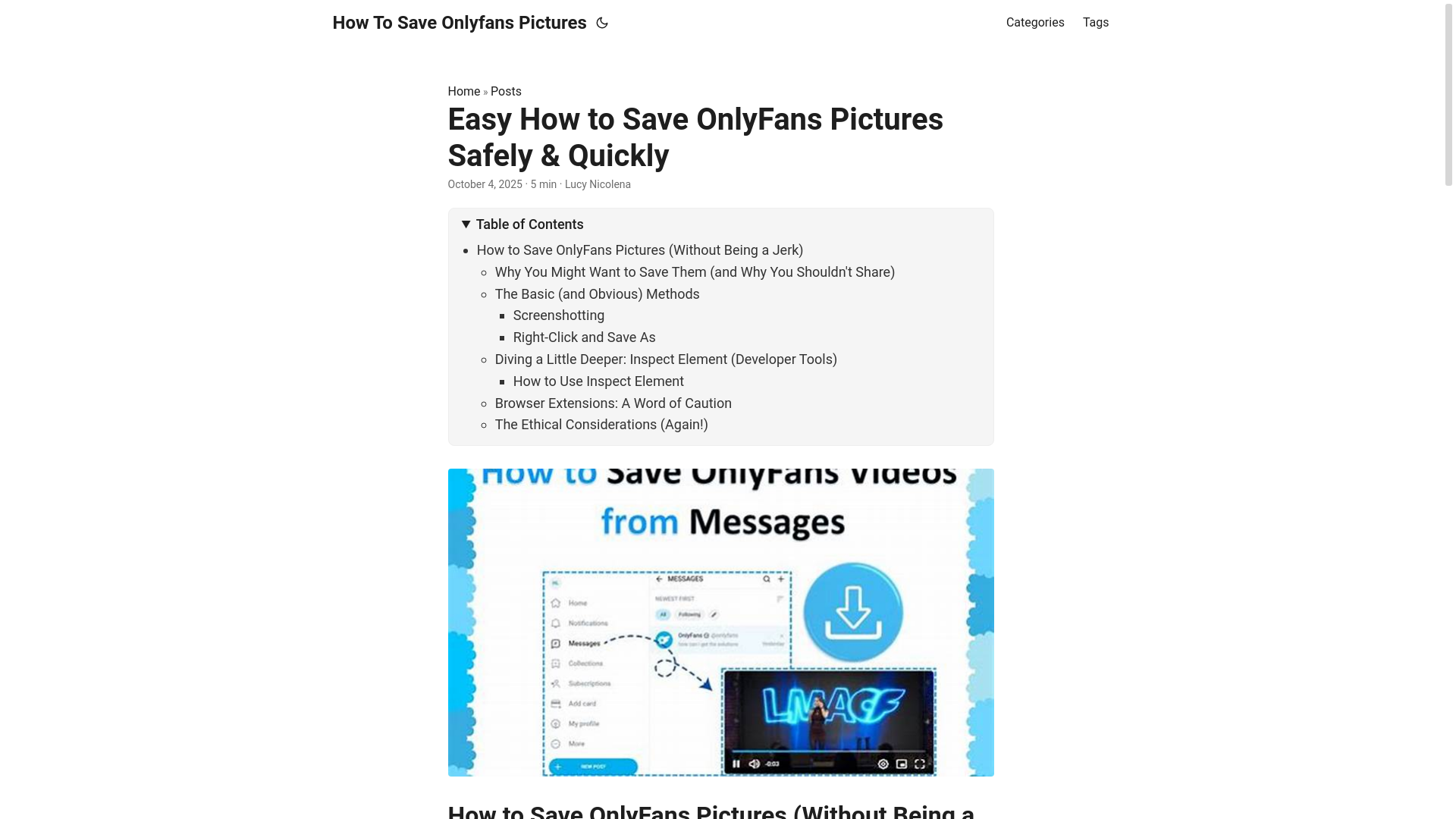 website screenshot of https://how-to-save-onlyfans-pictures.pages.dev/