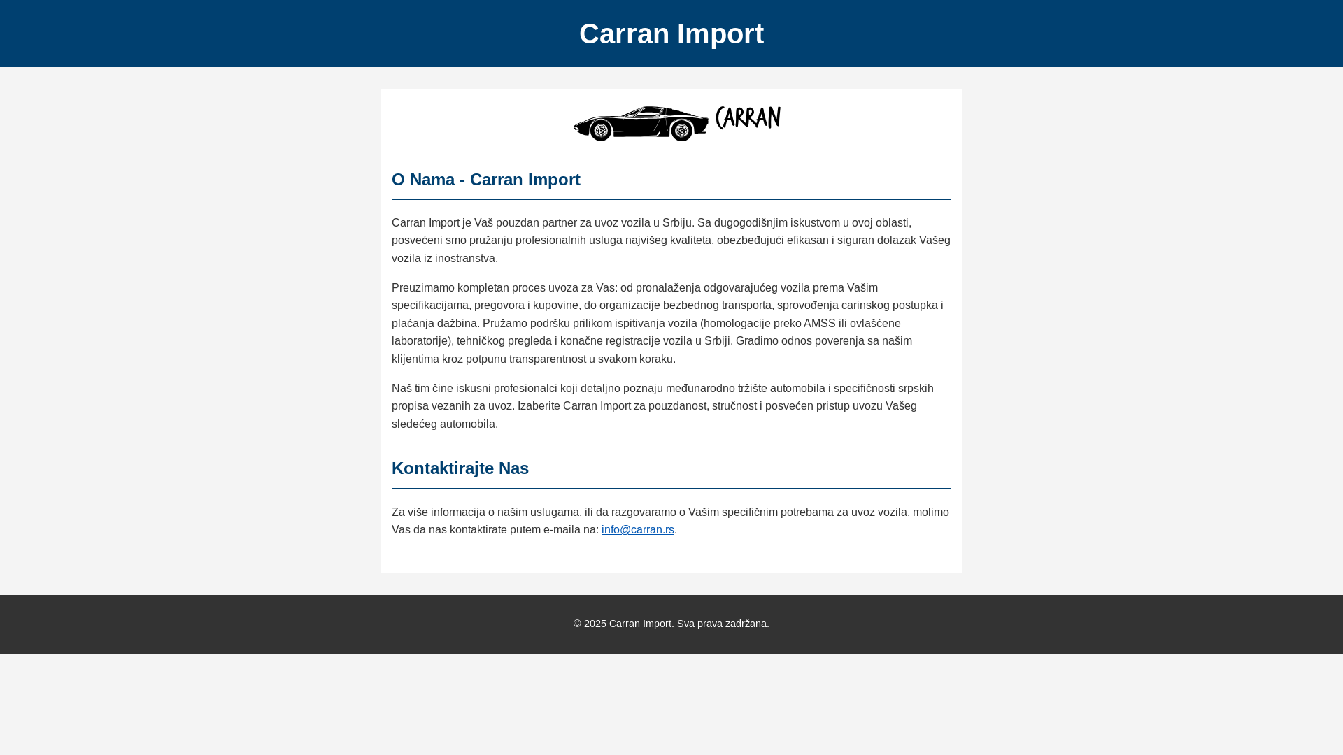 website screenshot of https://carran-serbia.pages.dev/