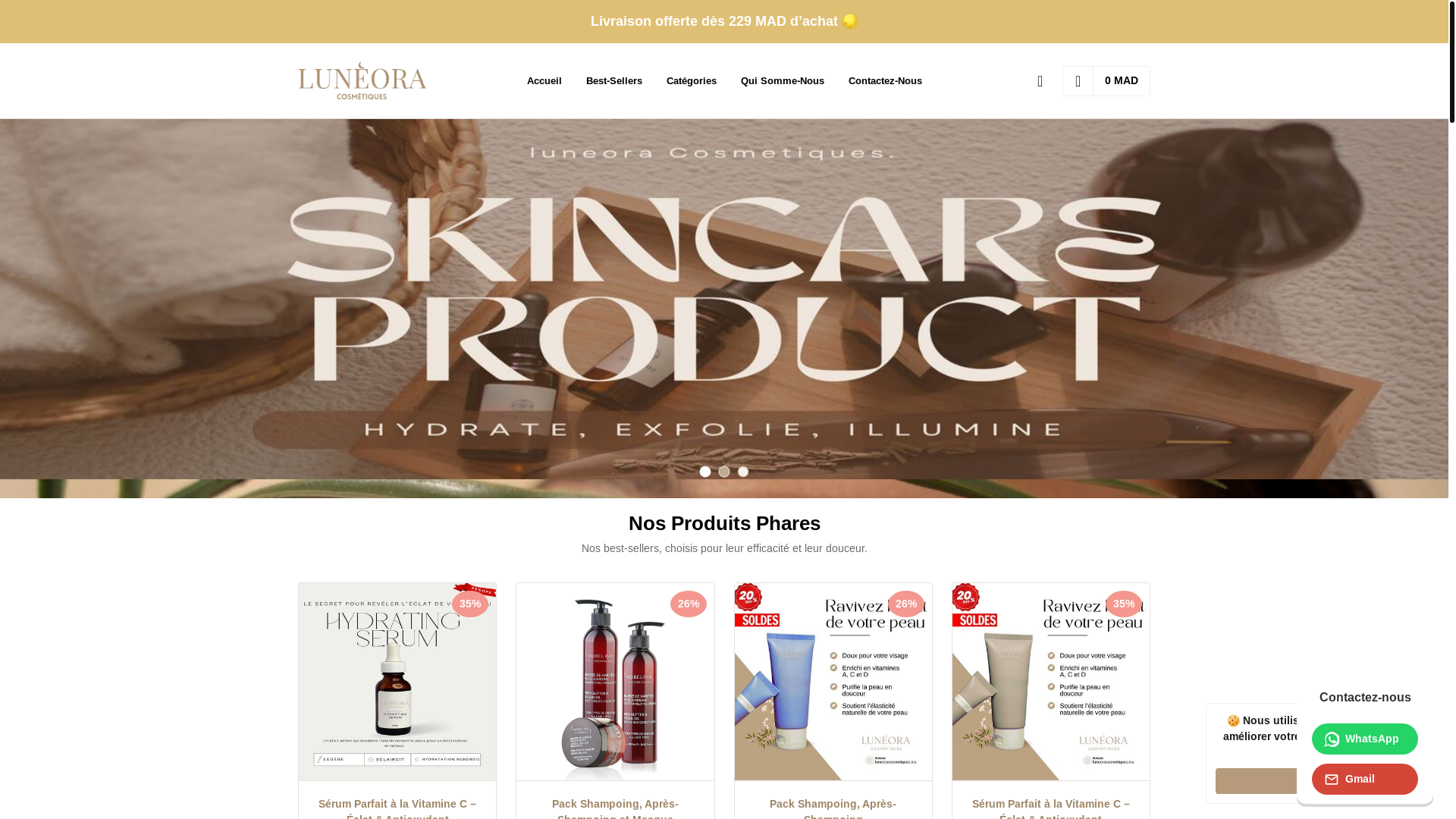 website screenshot of https://luneoracosmiteques.com/