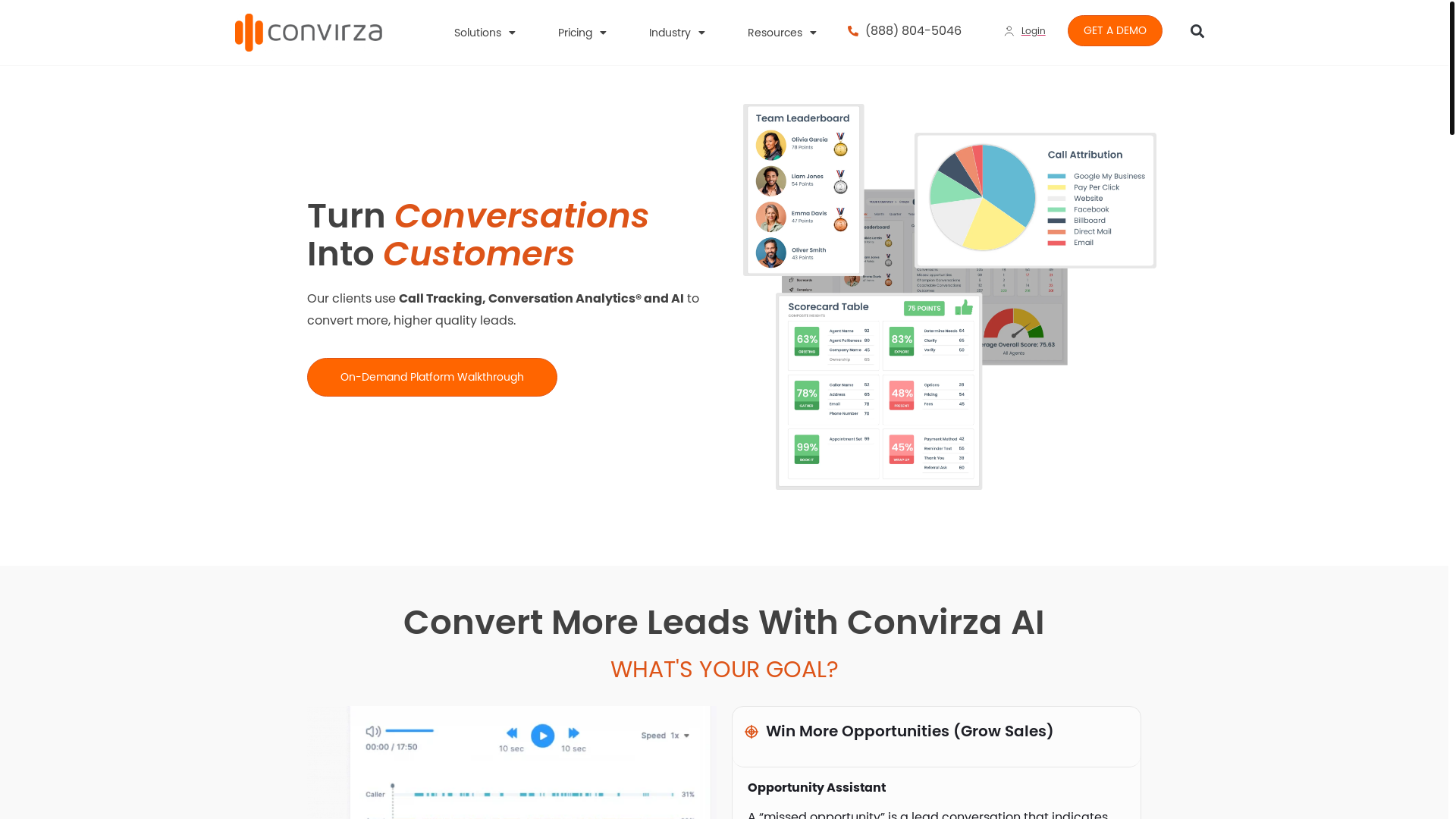 website screenshot of https://tryconvirzalabs.com/