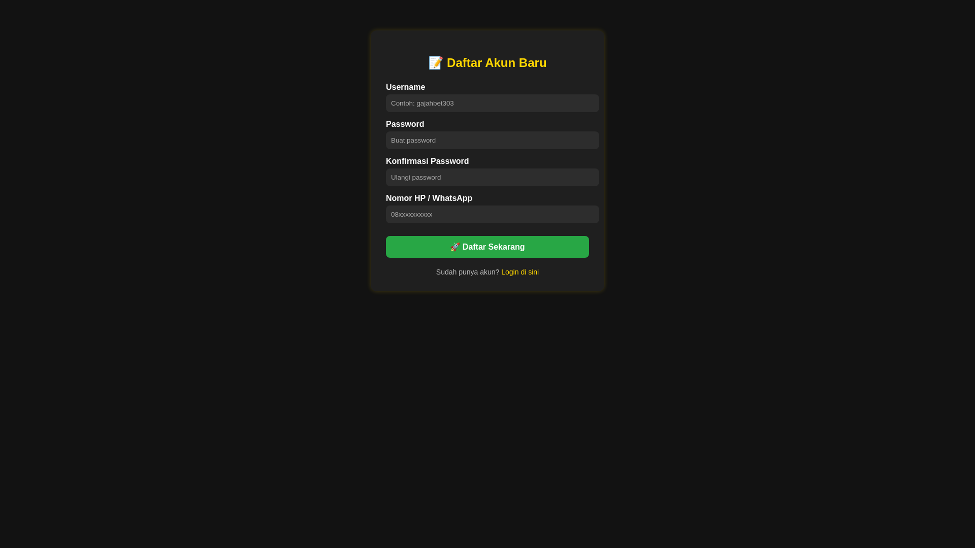 website screenshot of https://daftar-akunmu.pages.dev/