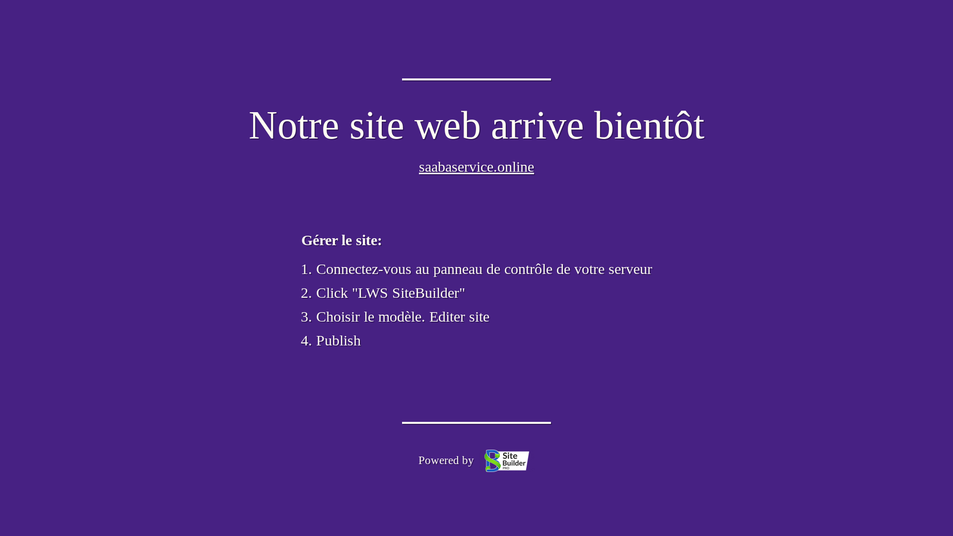website screenshot of https://saabaservice.online/