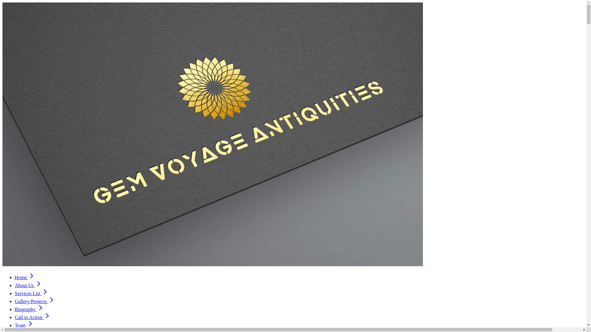 website screenshot of https://gemvoyageantiquities.online/