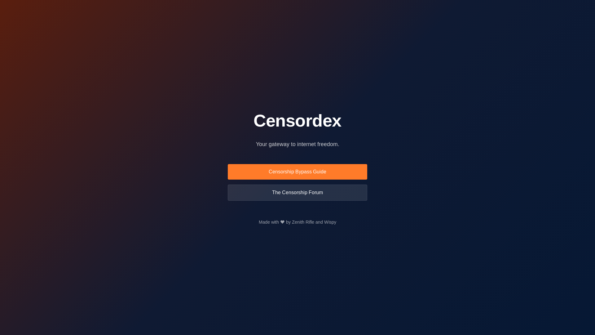 website screenshot of https://censordex.pages.dev/