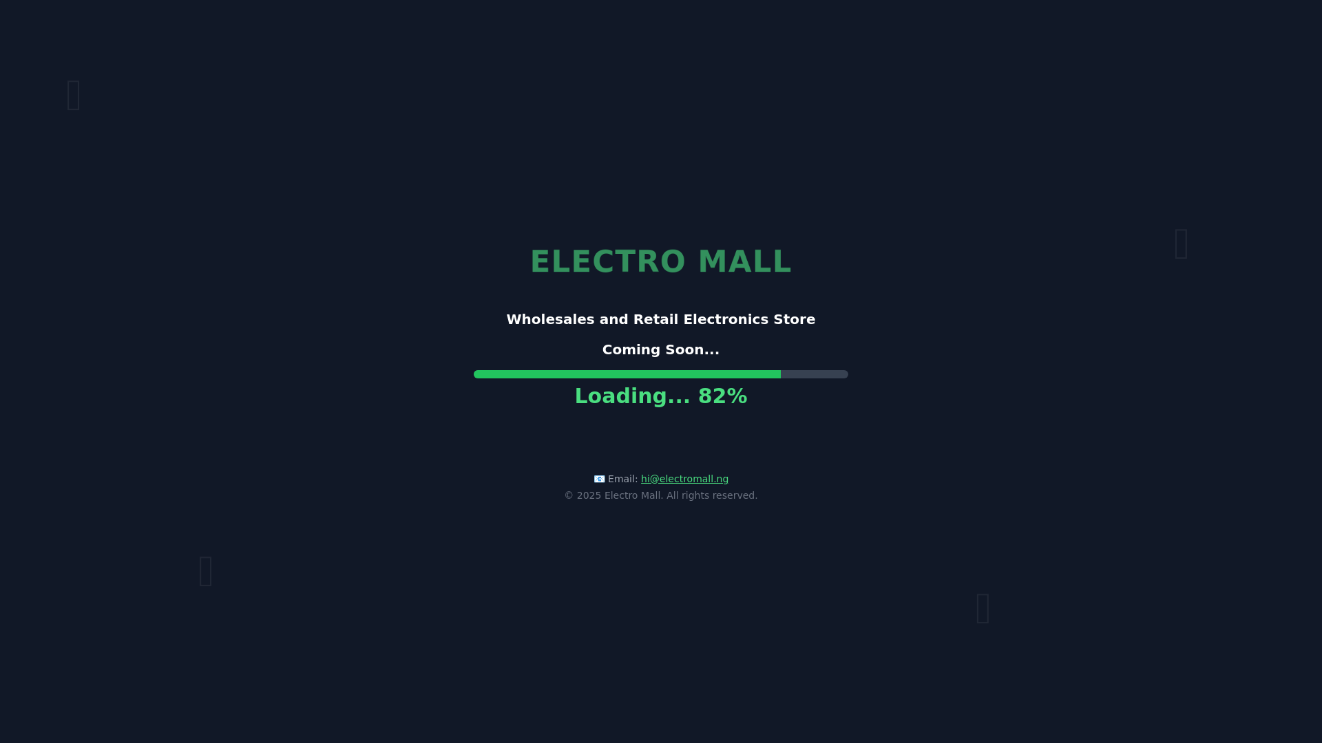website screenshot of https://electromall.ng/