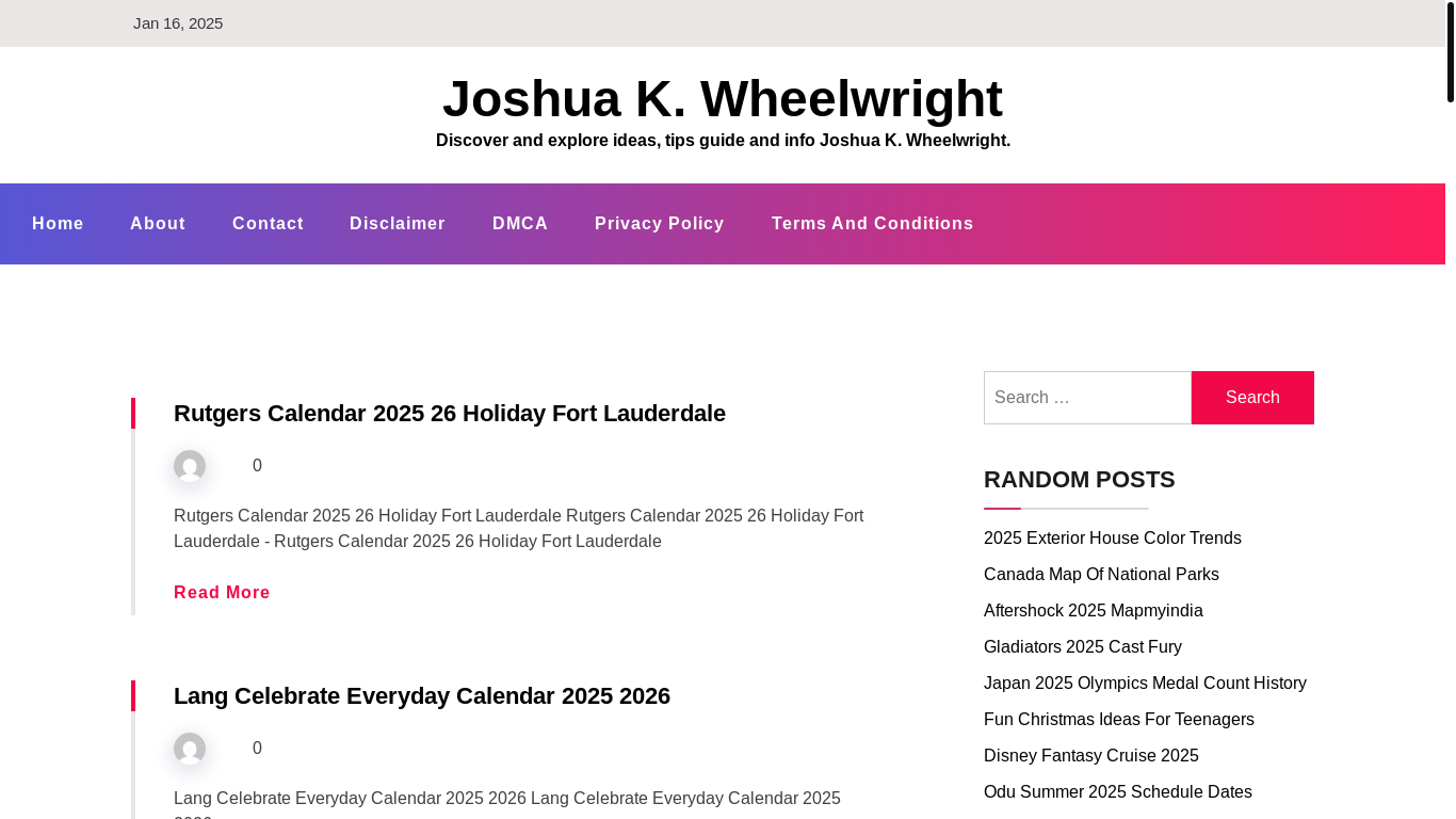 website screenshot of https://joshuawheelwrightk.pages.dev/