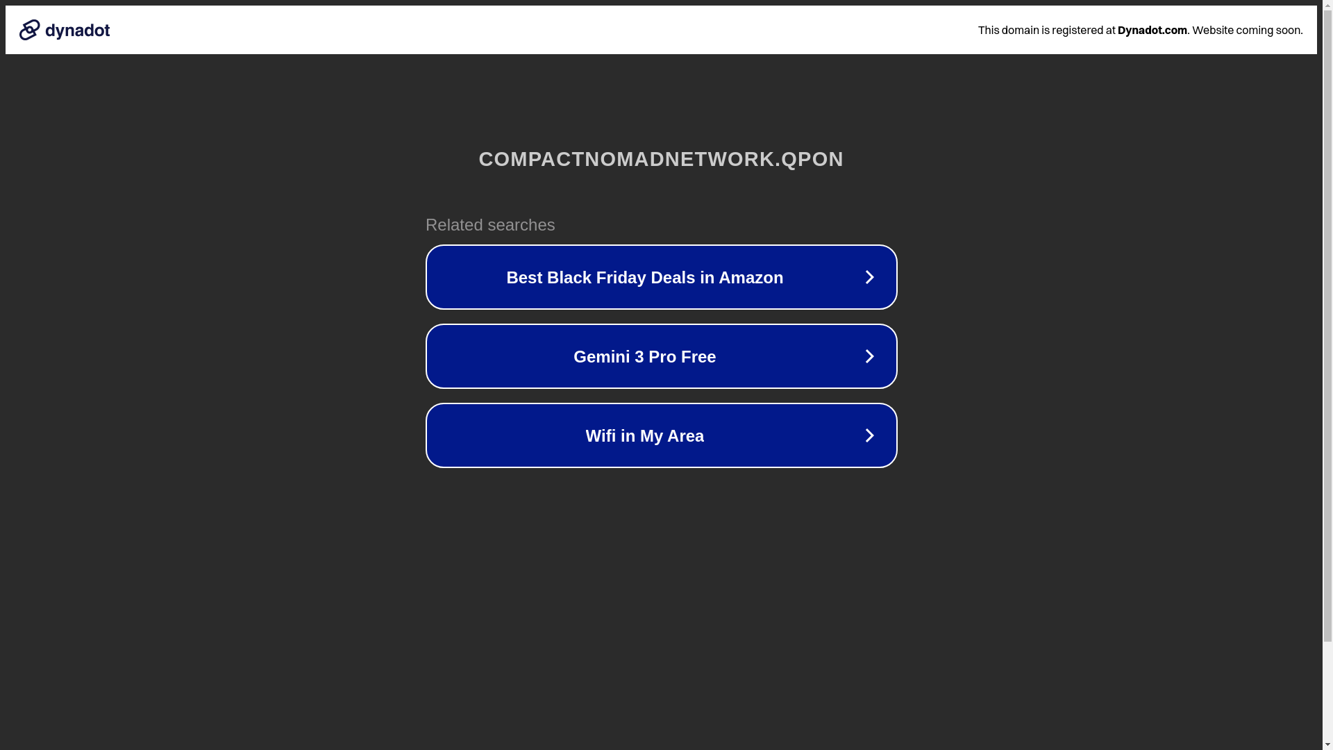 website screenshot of https://compactnomadnetwork.qpon/