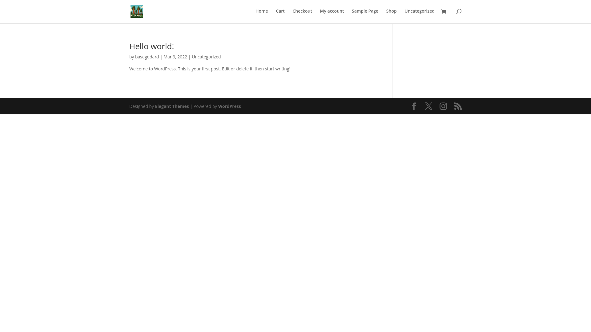 website screenshot of https://elevatedlearningstudio.com/