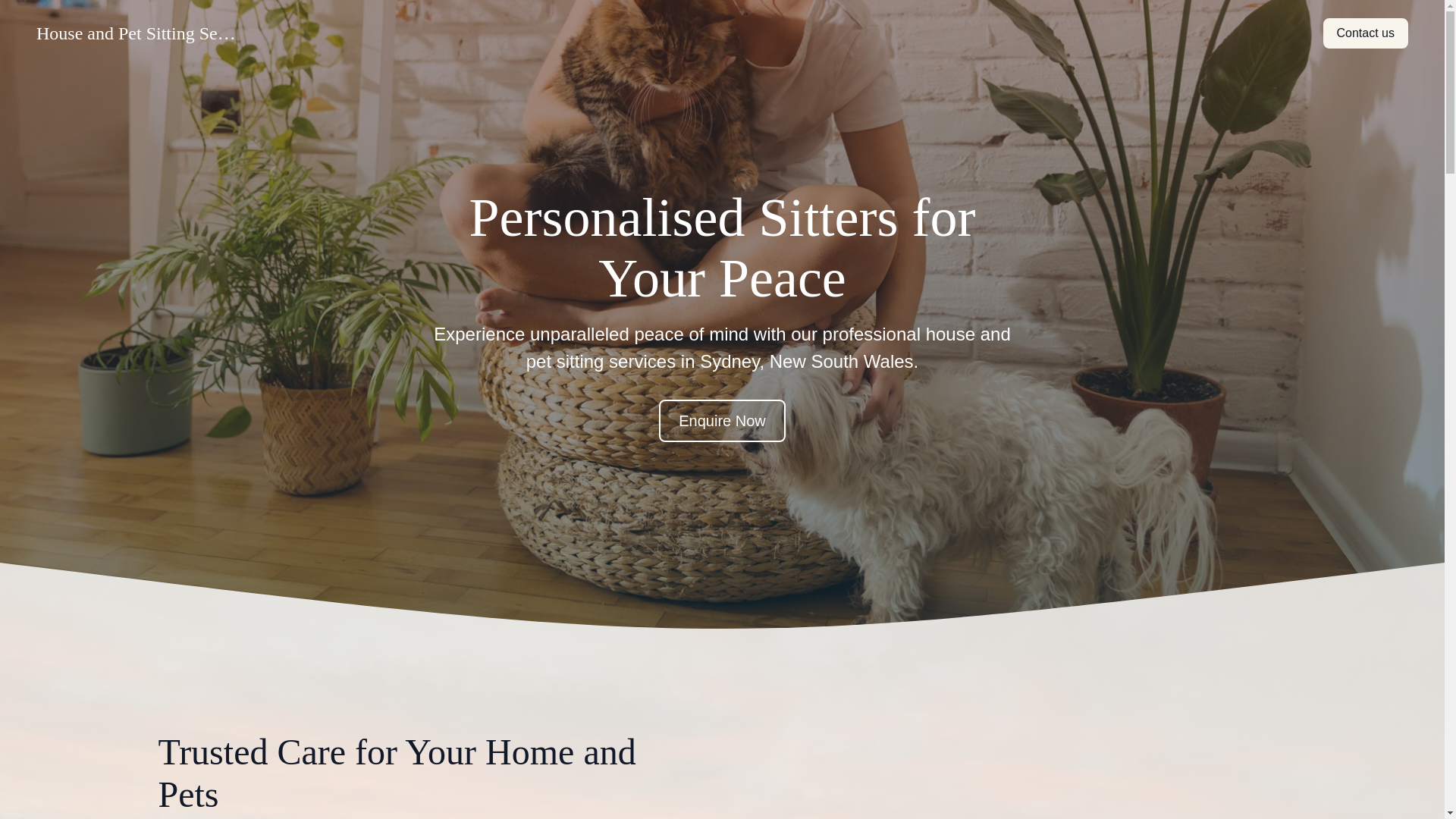 website screenshot of https://houseandpetsittingbusiness.com/