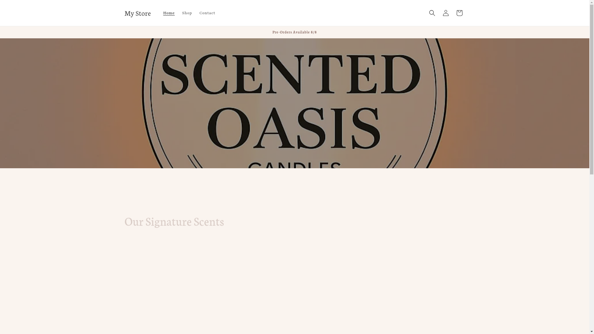website screenshot of https://shopscentedoasis.com/