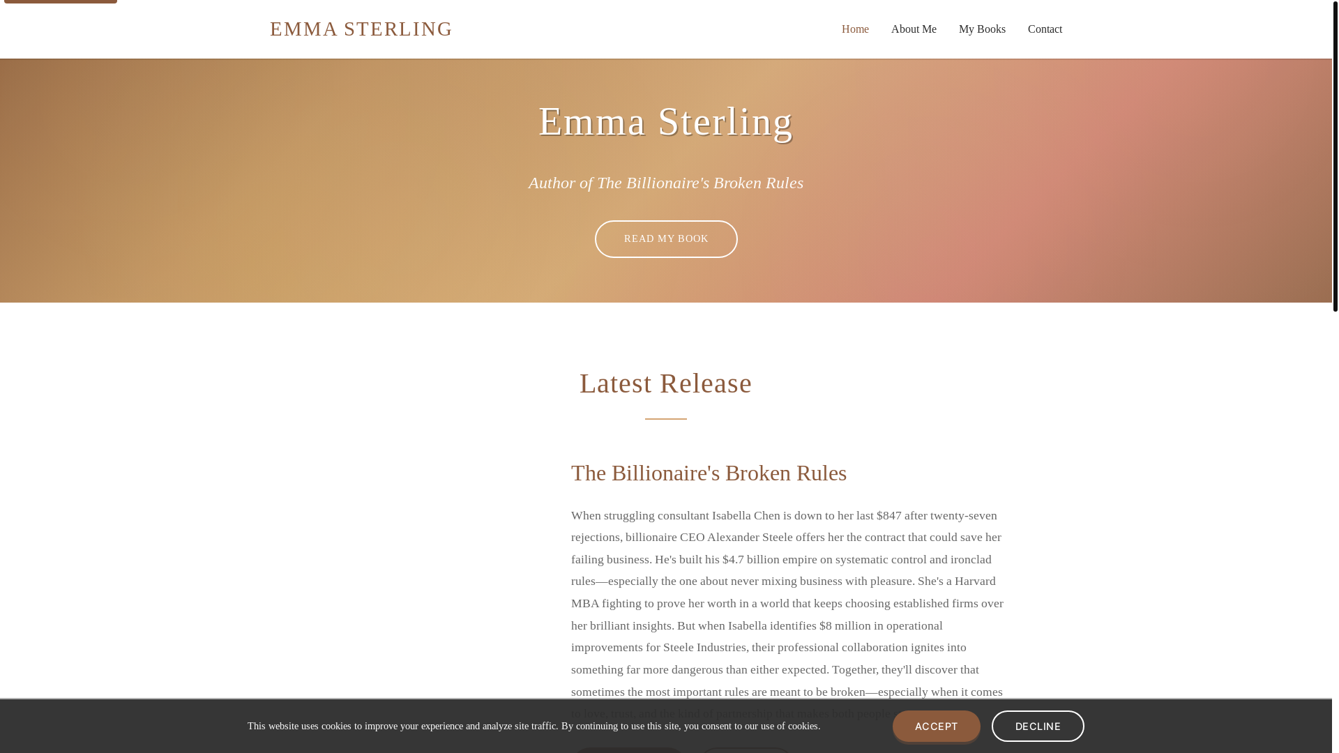 website screenshot of https://emmasterling.net/
