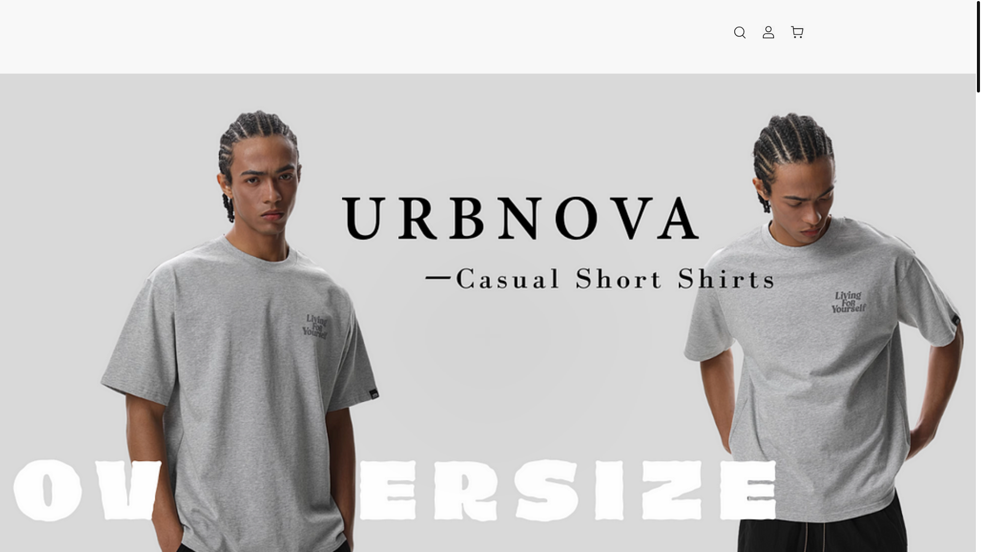 website screenshot of https://urbnovawear.com/