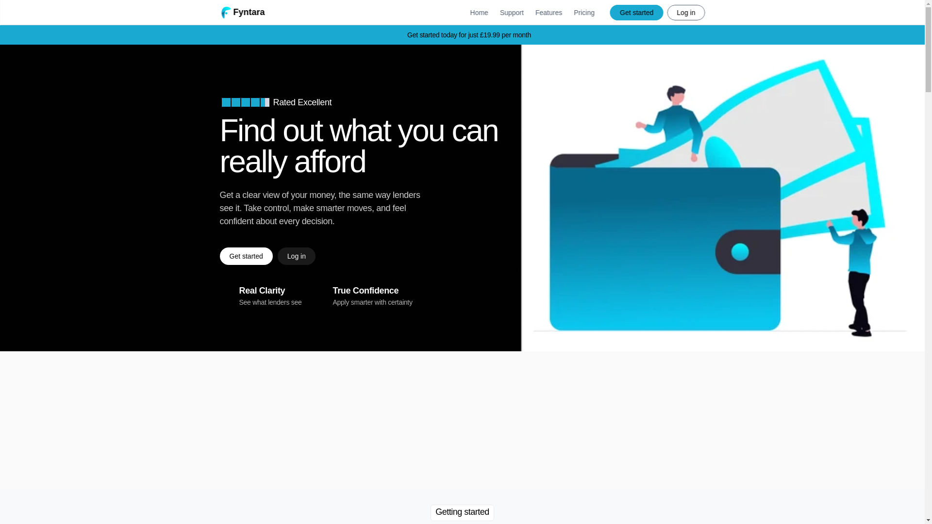 website screenshot of https://fyntara.co.uk/